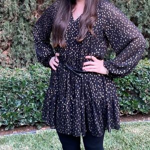 Black and Gold Dress